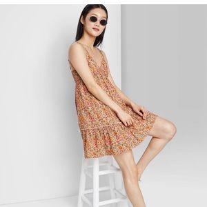 Sleeveless Triangle Cup Breezy Floral Dress